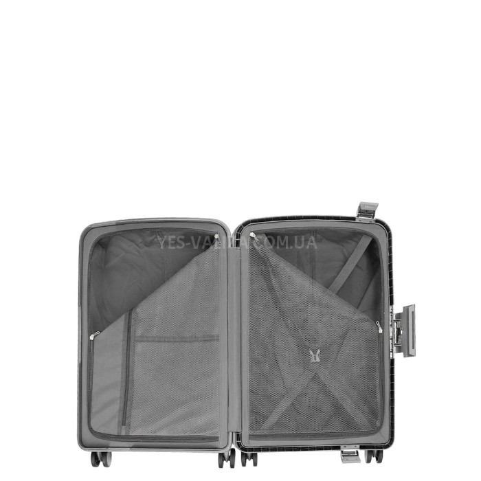 Чемодан большой L полипропилен серый 77х51х28см/101л/5.3кг/Airtex 229, фото 10