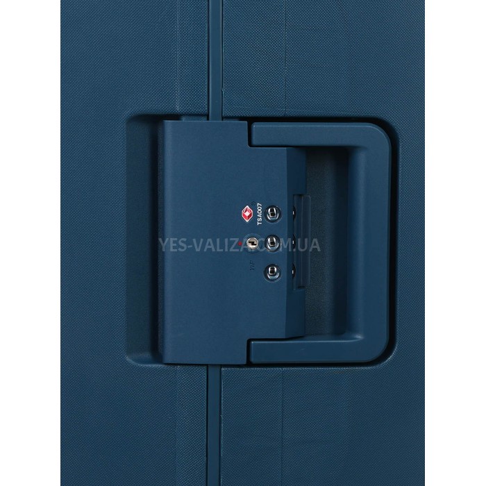 Чемодан большой L полипропилен синий 77х51х28см/101л/5.3кг/Airtex 229, фото 9