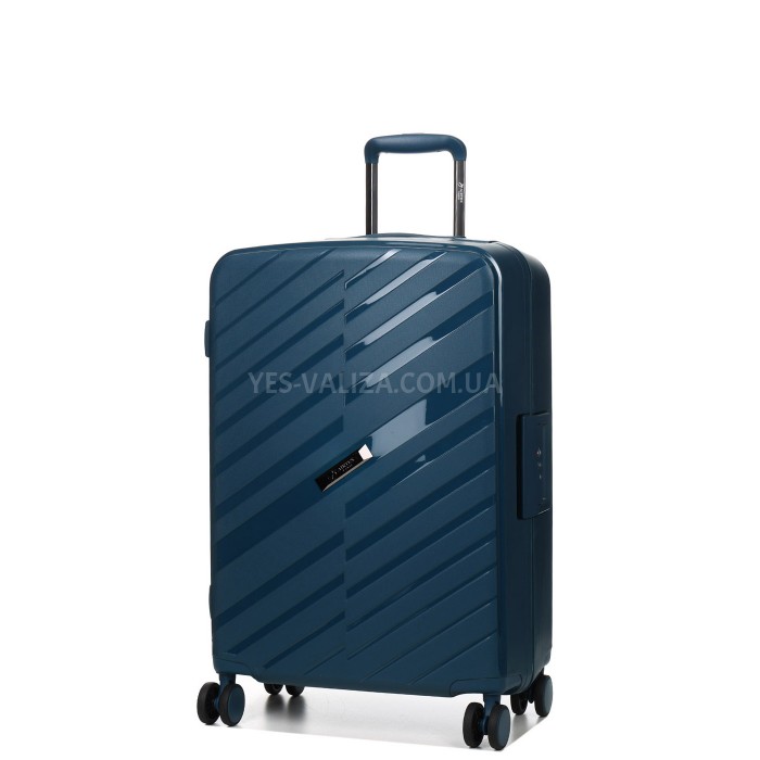 Валіза велика L поліпропілен синій 77х51х28см/101л/5.3кг/Airtex 229, фото 1