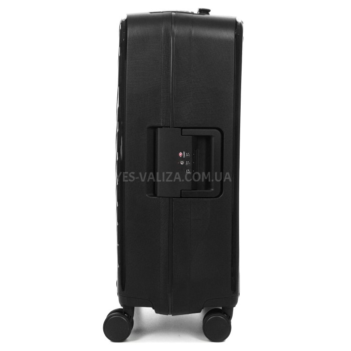 Чемодан средний M полипропилен чёрный 67х43х25см/76л/4.6кг/Airtex 229, фото 6