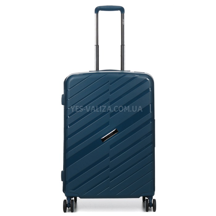 Чемодан средний M полипропилен синий 67х43х25см/76л/4.6кг/Airtex 229, фото 9