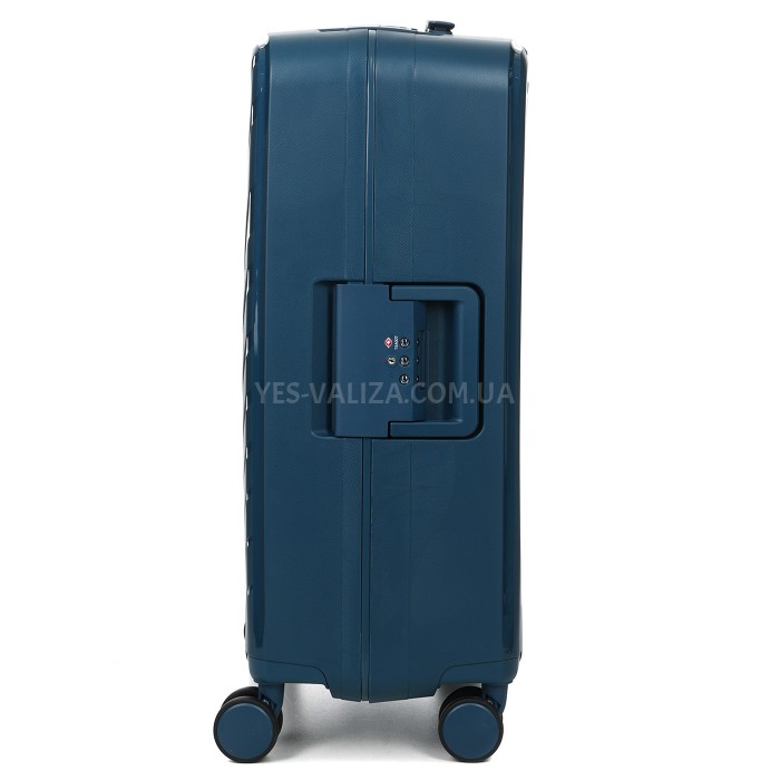 Чемодан средний M полипропилен синий 67х43х25см/76л/4.6кг/Airtex 229, фото 5
