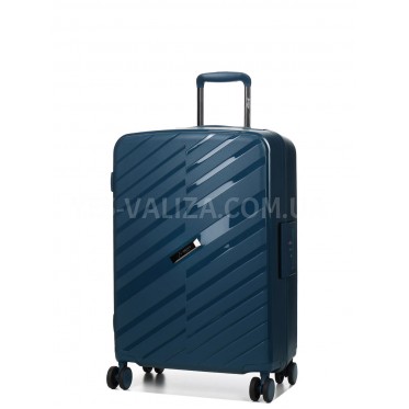 Чемодан средний M полипропилен синий 67х43х25см/76л/4.6кг/Airtex 229