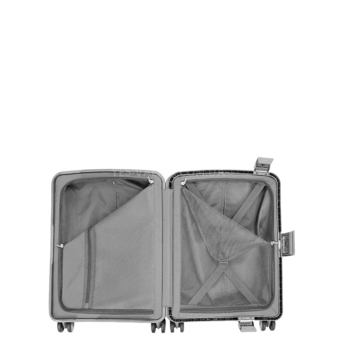 Валіза мала S поліпропілен сіра 55х37х20см/33л/3.12кг/Airtex 229, фото 8