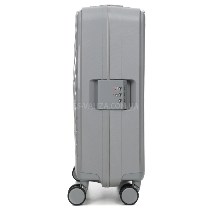 Чемодан малый S полипропилен серый 55х37х20см/33л/3.12кг/Airtex 229, фото 4