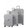 Набір валіз Франція (L M S-3шт) поліпропілен сірий/Airtex 229, фото 10