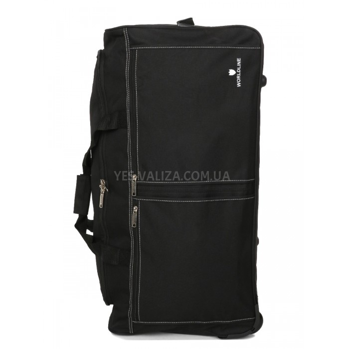 Сумка на колесах велика L т.чорна 70x35x33см/73л/1.95кг/Worldline 850-70, фото 8