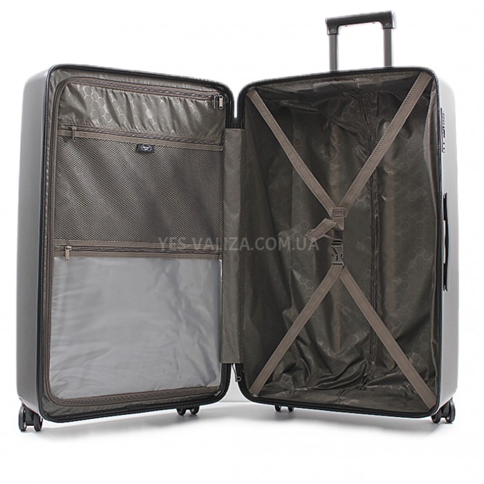 Валіза велика L полікарбонат чорна 80х48х39/128л/5.2кг/Airtex 231, фото 8