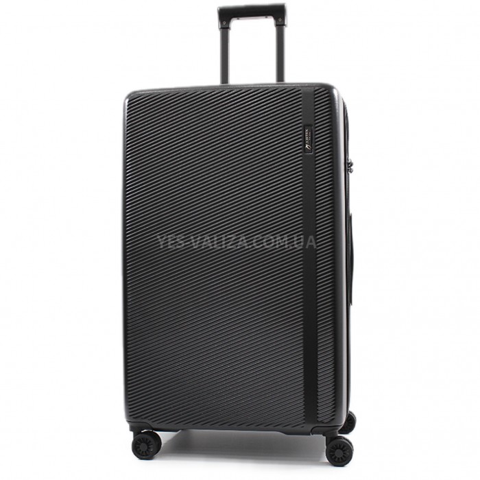 Валіза велика L полікарбонат чорна 80х48х39/128л/5.2кг/Airtex 231, фото 1