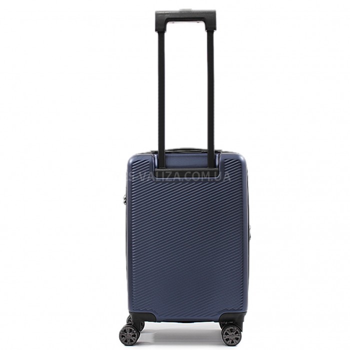 Валіза мала S полікарбонат синя 55х35х20+5/43л/2.85кг/Airtex 231, фото 5