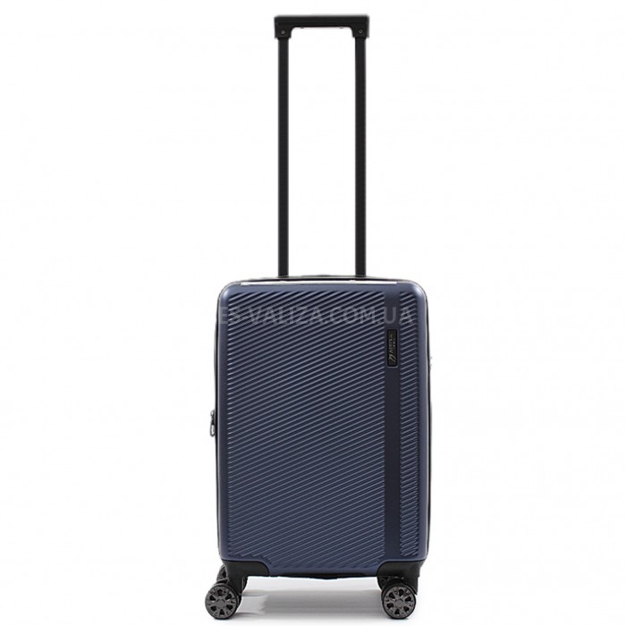 Чемодан малый S поликарбонат синий 55х35х20+5/43л/2.85кг/Airtex 231, фото 4