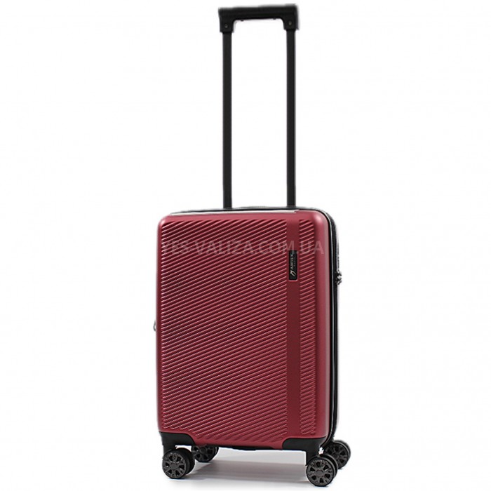Чемодан малый S поликарбонат красны 55х35х20+5/43л/2.85кг/Airtex 231, фото 1