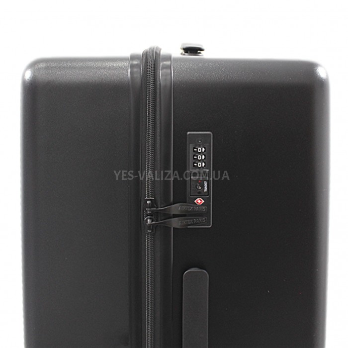 Набір валіз Франція (L M S-3шт) полікарбонат чорний/Airtex 231, фото 8