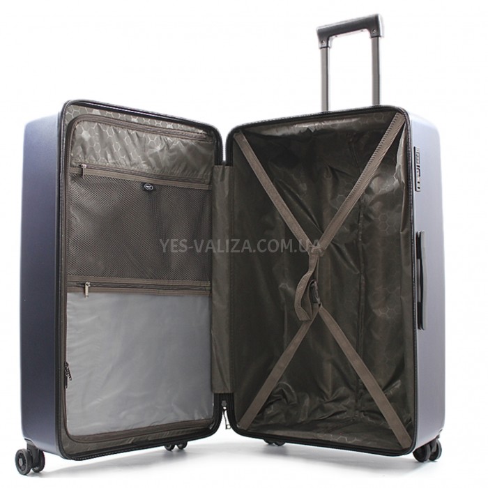 Набір валіз Франція (L M S-3шт) полікарбонат синій/Airtex 231, фото 10