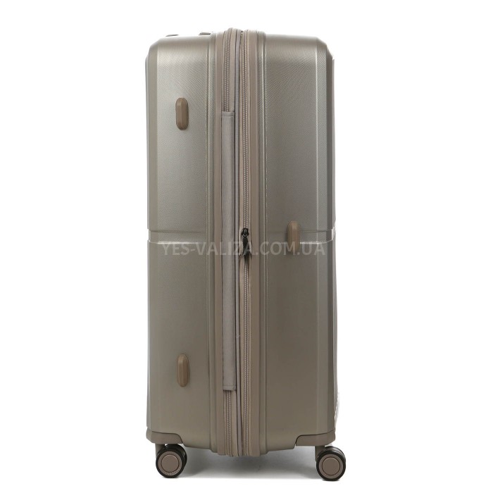 Набір валіз Франція (L M S-3шт) поліпропілен шампань/Airtex 249, фото 6