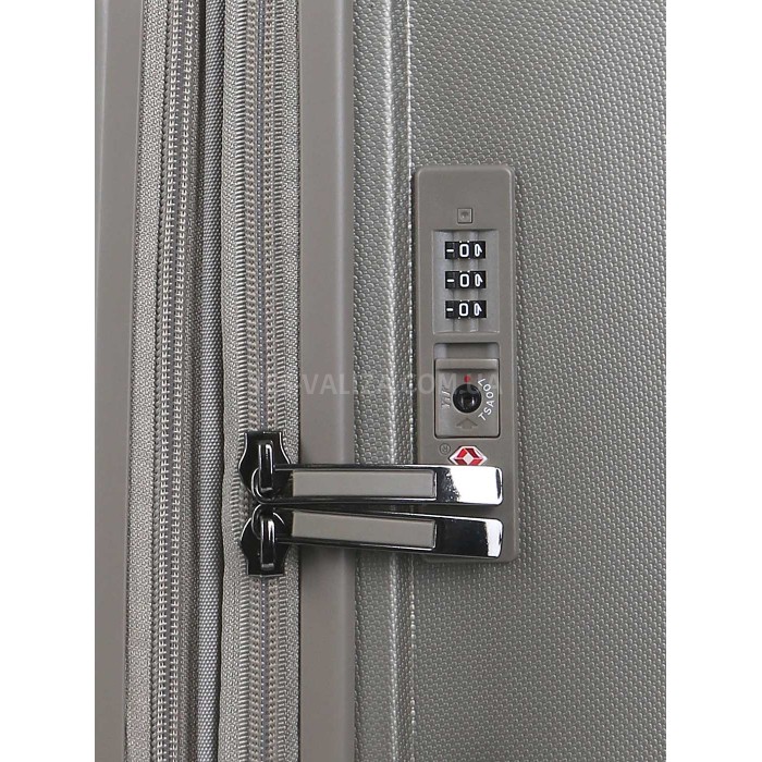 Набор чемоданов Франция (L M S-3шт) полипропилен шампань/Airtex 249, фото 9