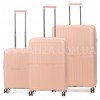 Набір валіз Франція (L M S-3шт) поліпропілен рожевий/Airtex 249, фото 10