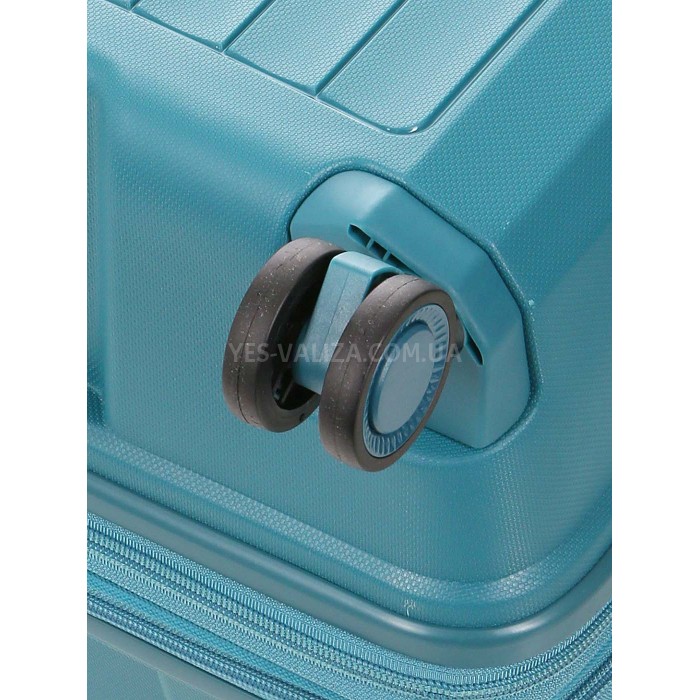 Набір валіз Франція (L M S-3шт) поліпропілен зелений/Airtex 249, фото 8