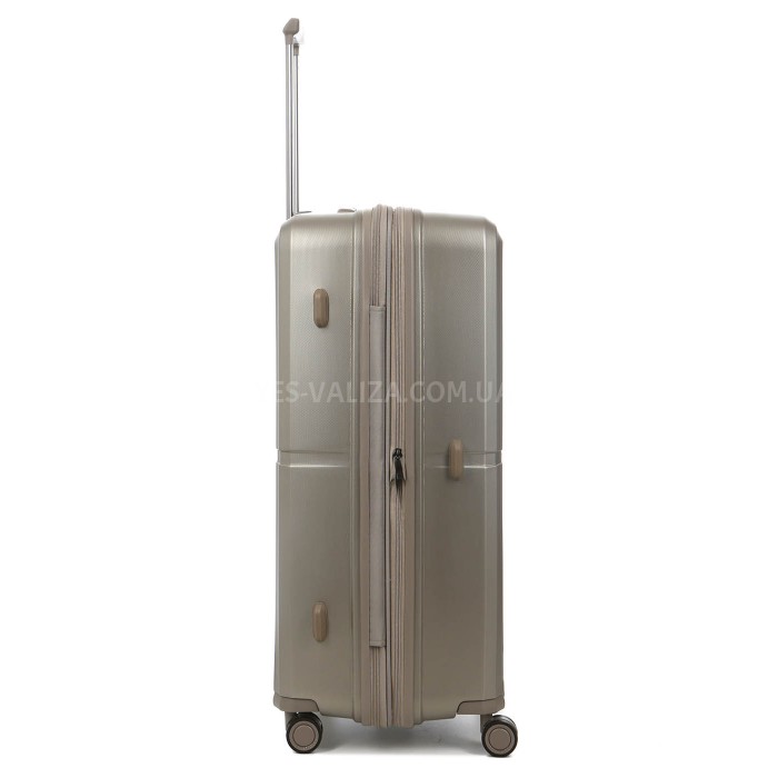 Валіза велика L поліпропілен шампань 76x52x32+5/125л/4.4кг/Airtex 249, фото 7