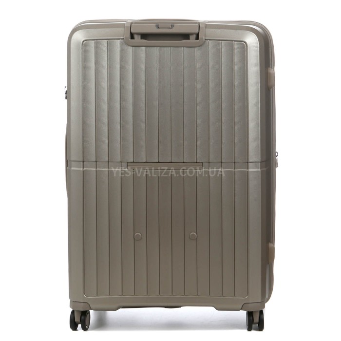 Валіза велика L поліпропілен шампань 76x52x32+5/125л/4.4кг/Airtex 249, фото 3