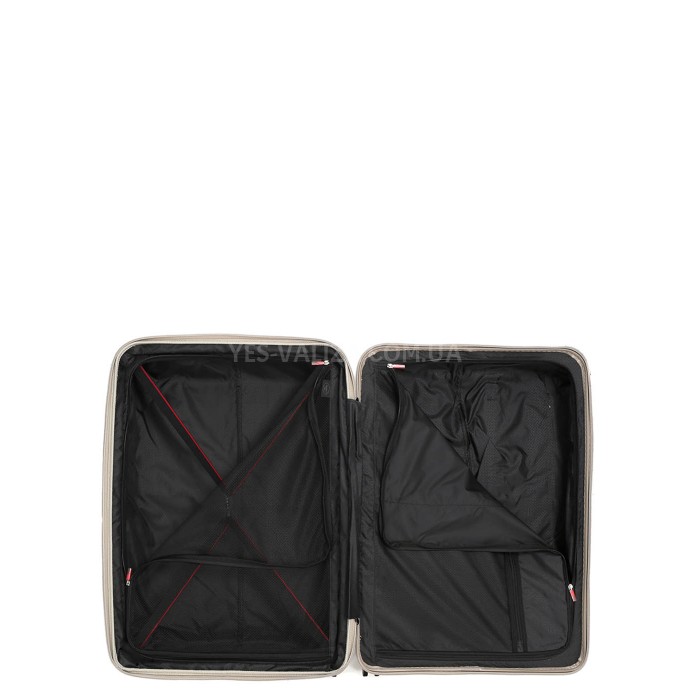 Чемодан большой L полипропилен шампань 76x52x32+5/125л/4.4кг/Airtex 249, фото 9