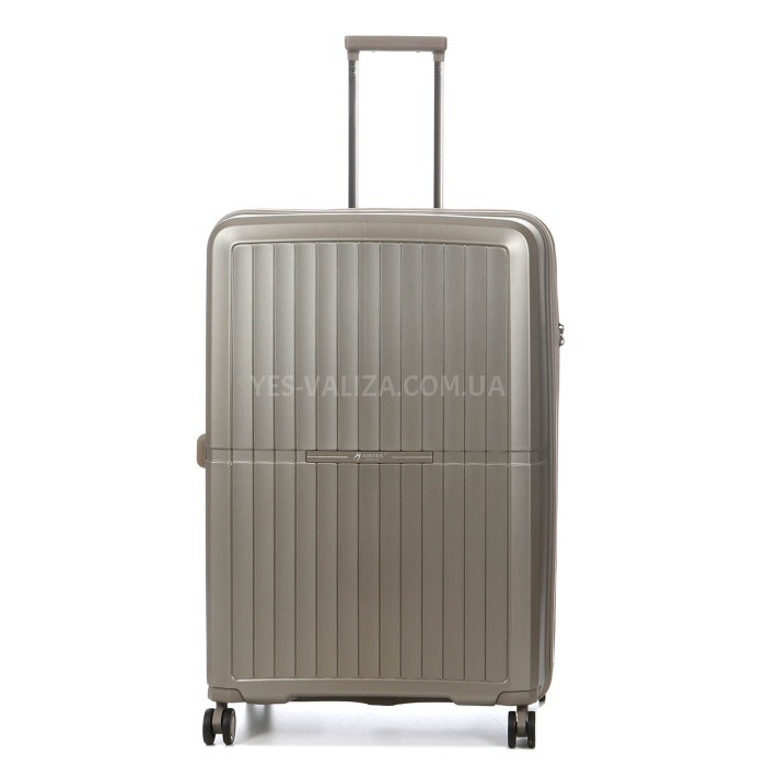 Валіза велика L поліпропілен шампань 76x52x32+5/125л/4.4кг/Airtex 249, фото 6