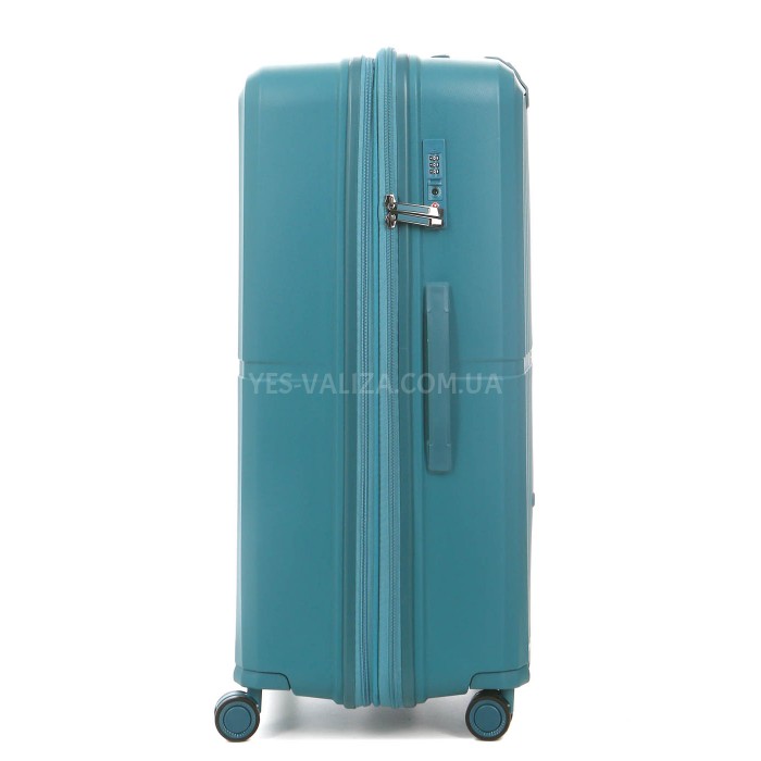 Чемодан большой L полипропилен зелёный 76x52x32+5/125л/4.4кг/Airtex 249, фото 5