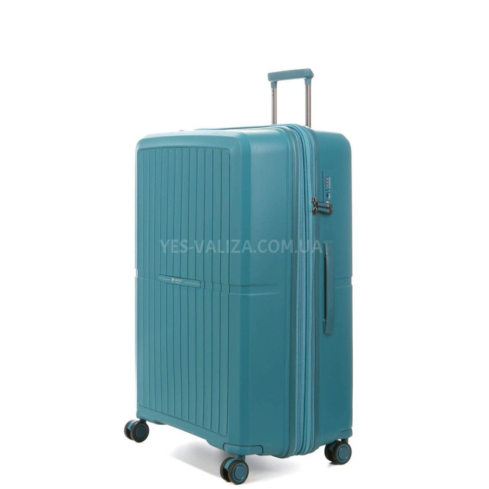 Валіза велика L поліпропілен зелений 76x52x32+5/125л/4.4кг/Airtex 249, фото 1