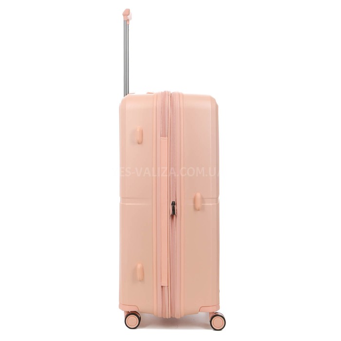 Валіза велика L поліпропілен рожевий 76x52x32+5/125л/4.4кг/Airtex 249, фото 3