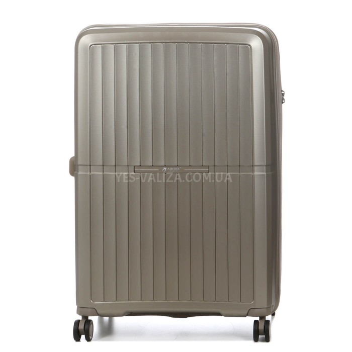 Валіза середня M поліпропілен шампань 66х48х25+5/83л/3.4кг/Airtex 249, фото 2