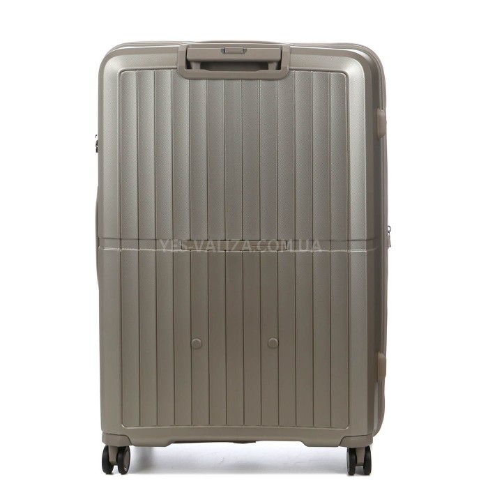 Валіза середня M поліпропілен шампань 66х48х25+5/83л/3.4кг/Airtex 249, фото 3