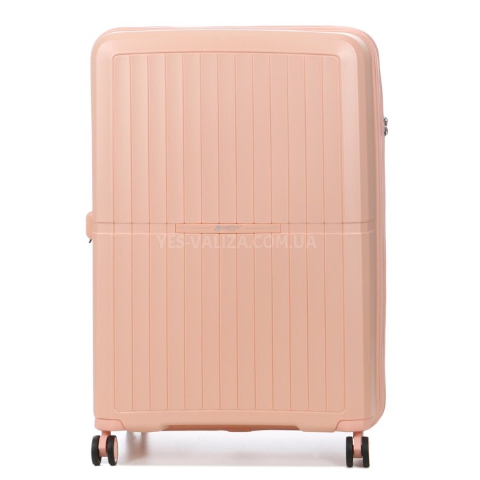 Валіза середня M поліпропілен рожевий 66х48х25+5/83л/3.4кг/Airtex 249, фото 2