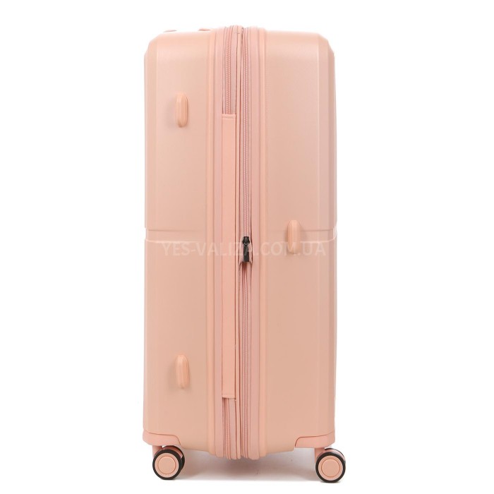 Чемодан средний M полипропилен розовый 66х48х25+5/83л/3.4кг/Airtex 249, фото 4