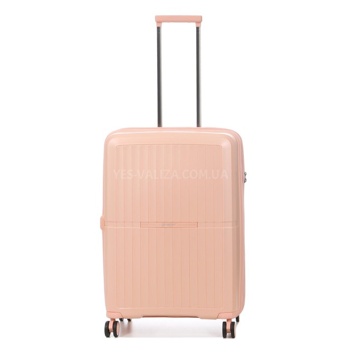 Чемодан средний M полипропилен розовый 66х48х25+5/83л/3.4кг/Airtex 249, фото 6