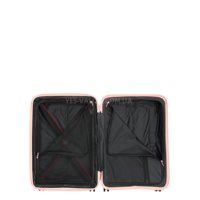 Чемодан средний M полипропилен розовый 66х48х25+5/83л/3.4кг/Airtex 249, фото 9