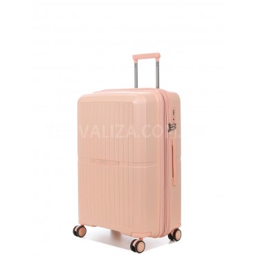 Валіза середня M поліпропілен рожевий 66х48х25+5/83л/3.4кг/Airtex 249