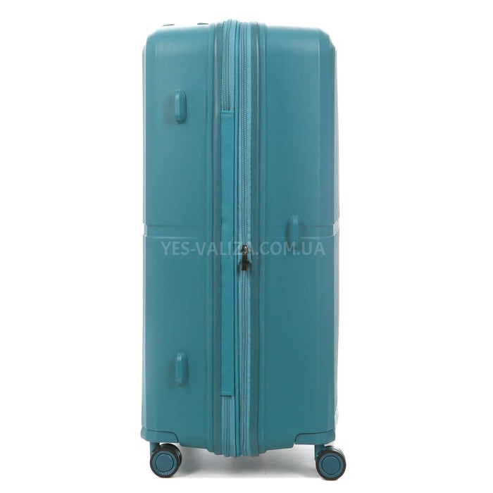 Чемодан средний M полипропилен зелёный 66х48х25+5/83л/3.4кг/Airtex 249, фото 5