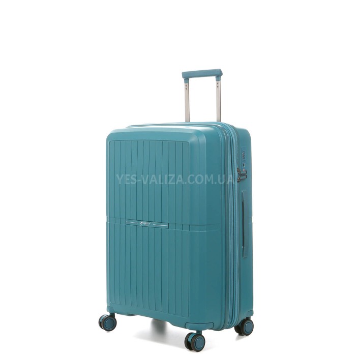 Валіза середня M поліпропілен зелений 66х48х25+5/83л/3.4кг/Airtex 249, фото 1