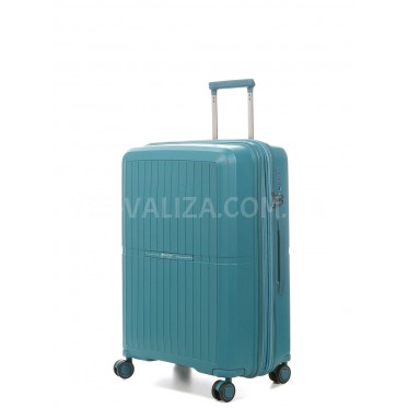 Чемодан средний M полипропилен зелёный 66х48х25+5/83л/3.4кг/Airtex 249