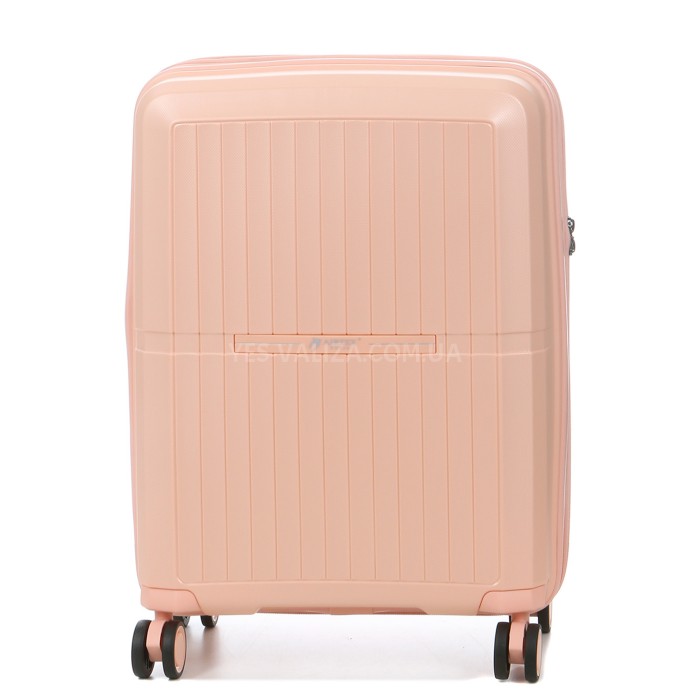 Валіза мала S поліпропілен рожев 55x40x23(+5)см/49л/2.8кг/Airtex 249, фото 4