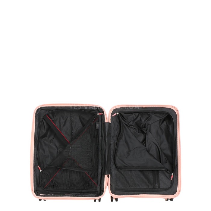 Валіза мала S поліпропілен рожев 55x40x23(+5)см/49л/2.8кг/Airtex 249, фото 8