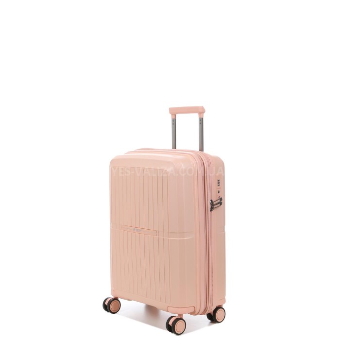 Валіза мала S поліпропілен рожев 55x40x23(+5)см/49л/2.8кг/Airtex 249, фото 1