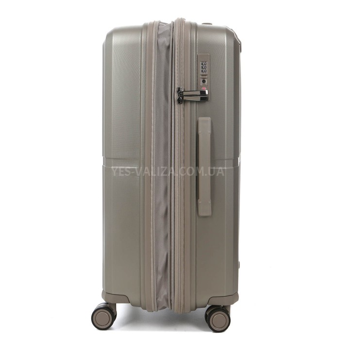 Валіза мала S поліпропілен шампань 55x40x23(+5)см/49л/2.8кг/Airtex 249, фото 6