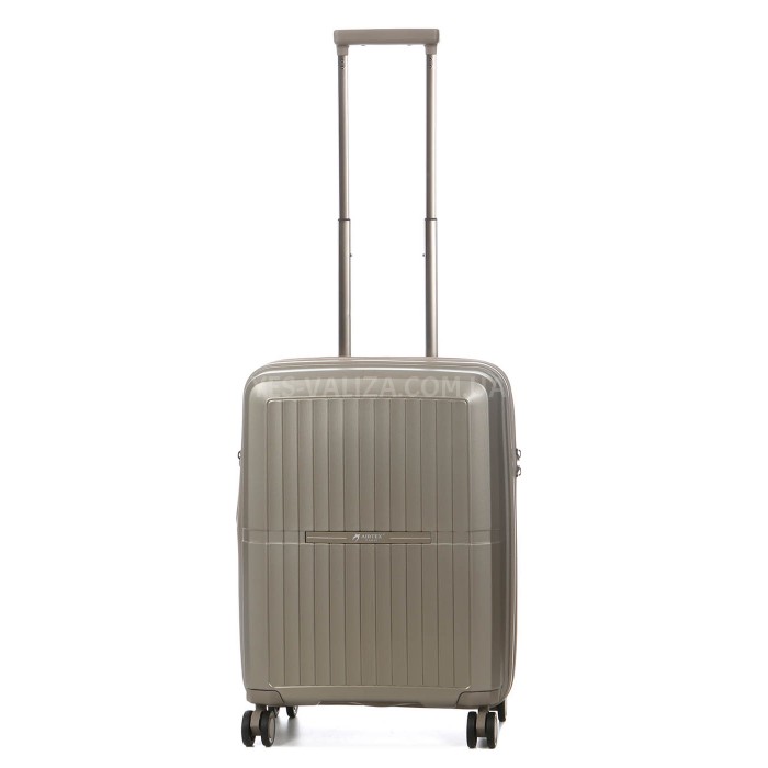 Чемодан малый S полипропилен шампань 55x40x23(+5)см/49л/2.8кг/Airtex 249, фото 4