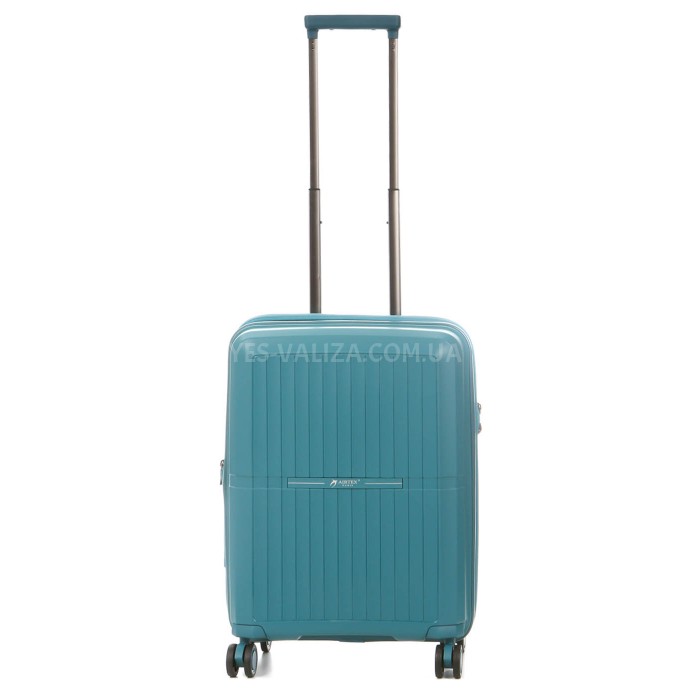 Валіза мала S поліпропілен зелений 55x40x23(+5)см/49л/2.8кг/Airtex 249, фото 2