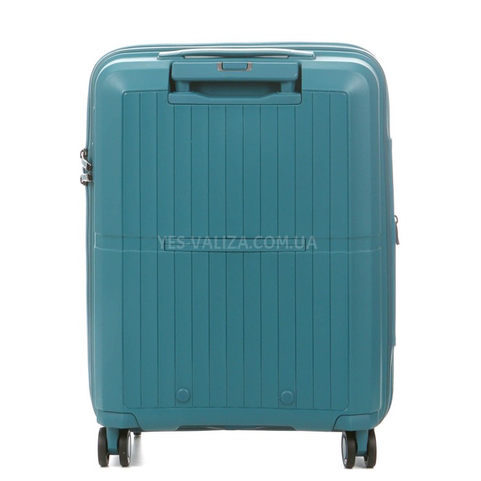 Чемодан малый S полипропилен зелёный 55x40x23(+5)см/49л/2.8кг/Airtex 249, фото 5