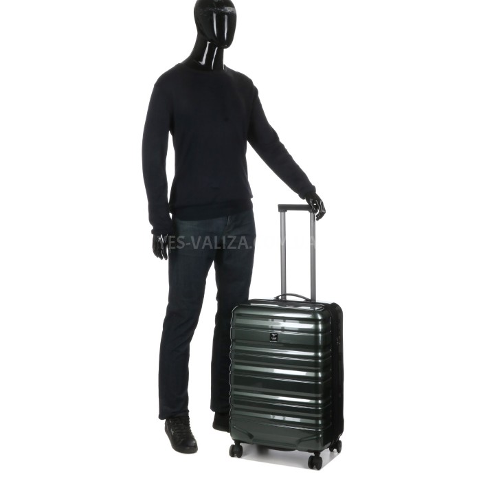 Валіза Airtex середня M полікарбонат зелен 66х43х25(+5)см/76л/3.5кг, фото 8