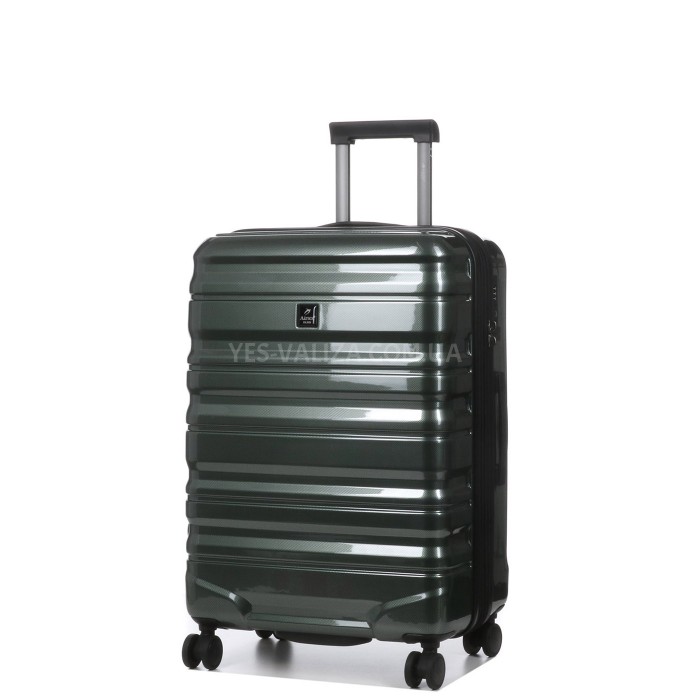 Чемодан Airtex средний M поликарбонат зелёны 66х43х25(+5)см/76л/3.5кг, фото 1