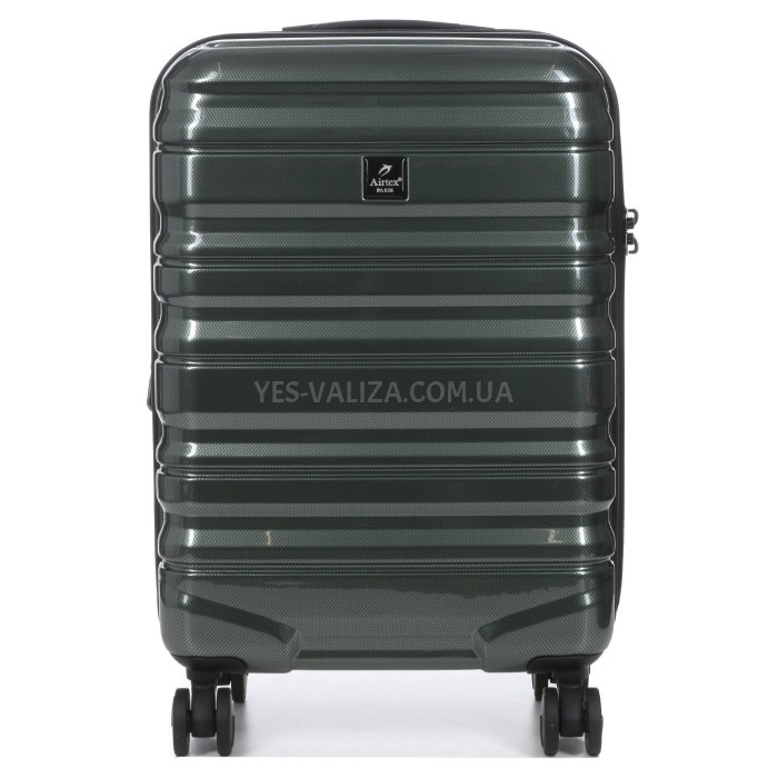 Чемодан Airtex ручная кладь S поликарбонат зелёны 55х36х20см/35л/2.4кг, фото 3