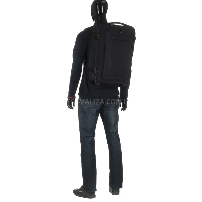 Сумка на колесах мала S чорна 55x35x20см/35л/2.6кг/Airtex 838-55, фото 13